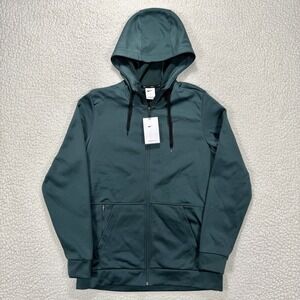 Nike Therma-FIT Full Zip Hoodie Men's M Green Training Gym Athletic‎ NWT